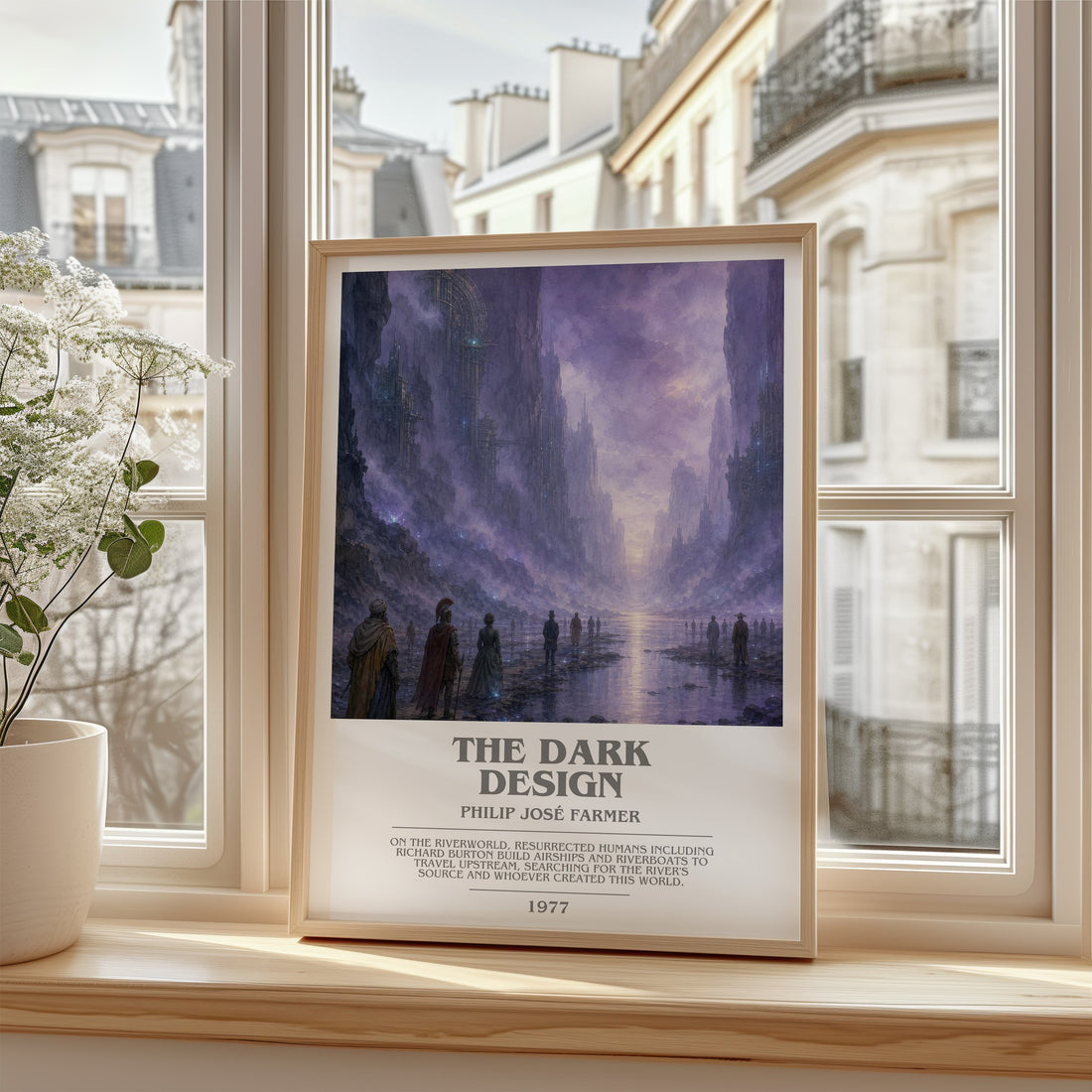 The dark design bookish poster colour and style options – Philip José Farmer book art
