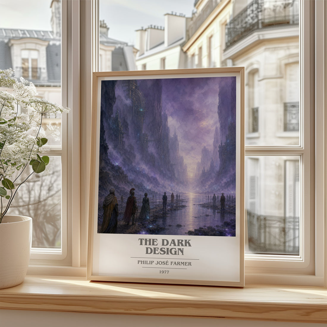 The dark design book cover poster colour and style options – Philip José Farmer book art