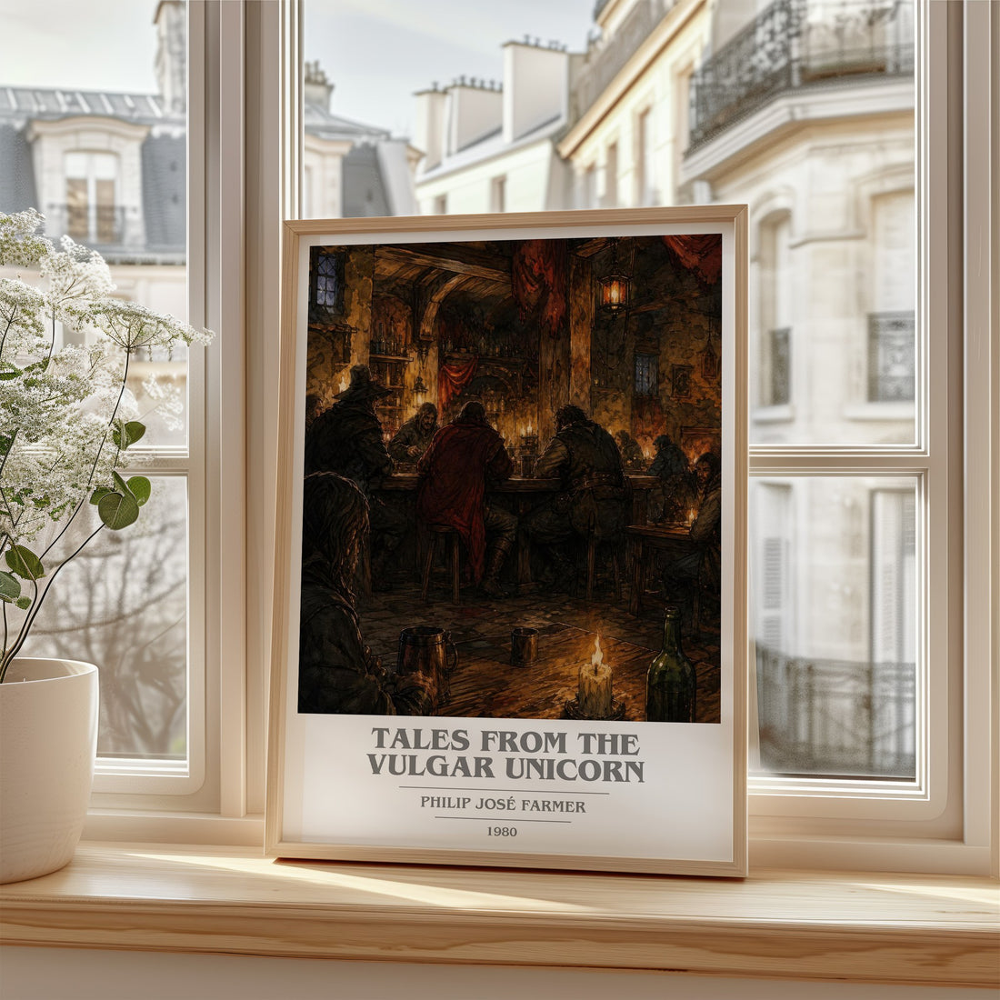 Tales from the Vulgar Unicorn book cover poster colour and style options – Philip José Farmer book art