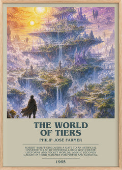 The World of Tiers Bookish Wall Art by Philip José Farmer