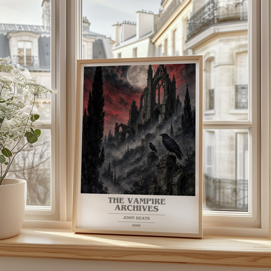 The Vampire Archives book cover poster colour and style options – John Keats book art