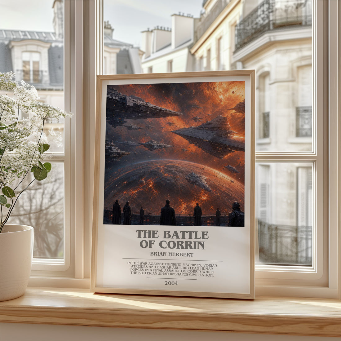 The Battle of Corrin bookish poster colour and style options – Brian Herbert book art