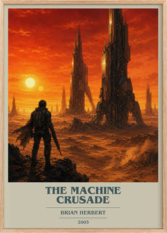 The Machine Crusade Book Cover Poster by Brian Herbert