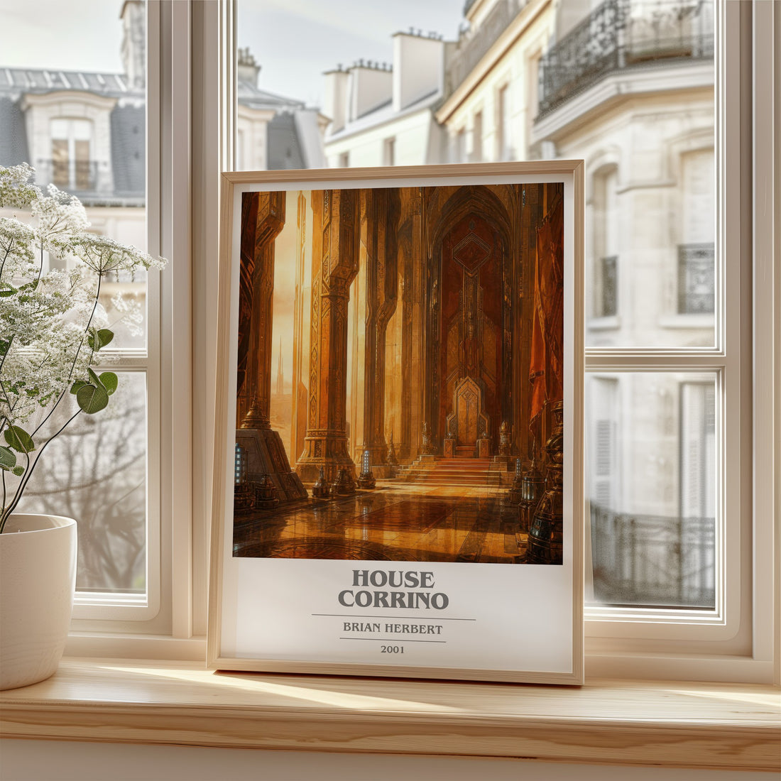 House Corrino book cover poster colour and style options – Brian Herbert book art