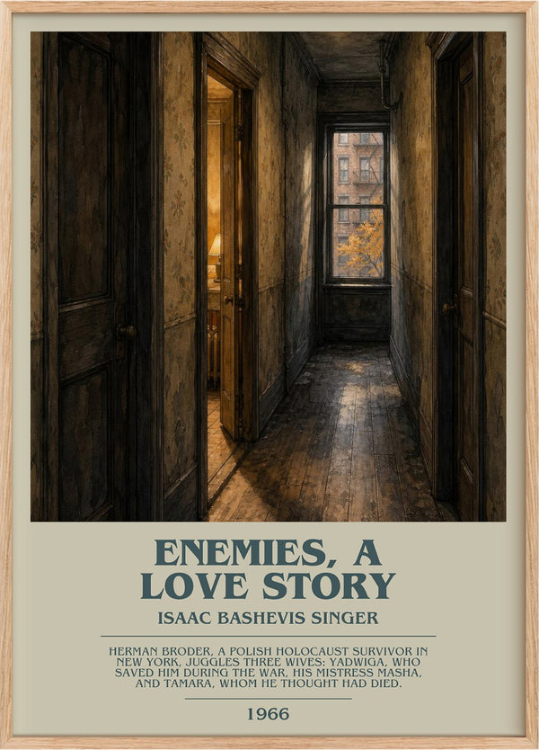 Enemies, a love story Bookish Wall Art by Isaac Bashevis Singer