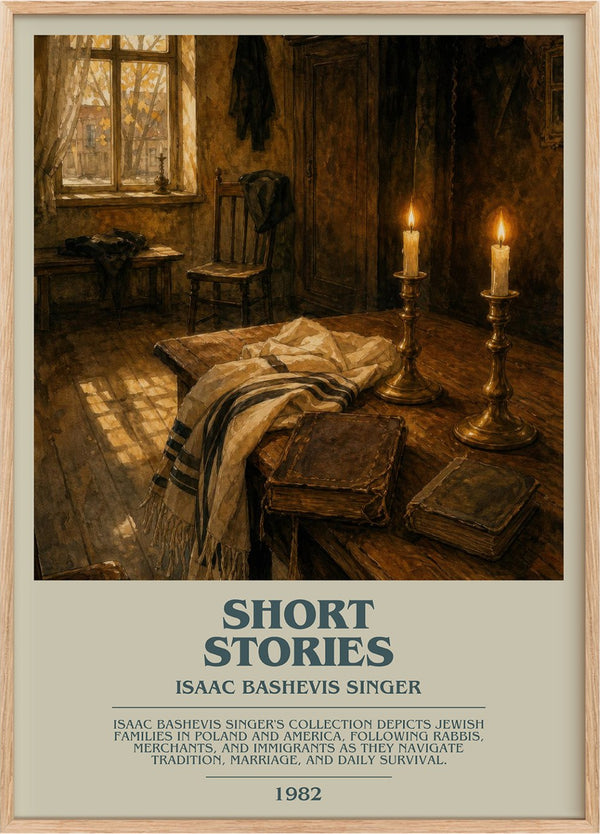 Short stories Bookish Wall Art by Isaac Bashevis Singer