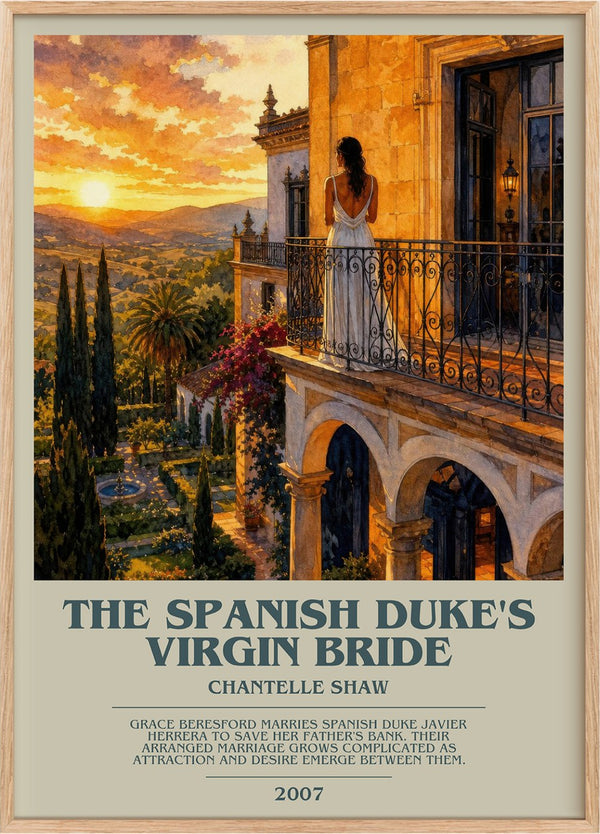 The Spanish Duke's Virgin Bride Bookish Wall Art by Chantelle Shaw