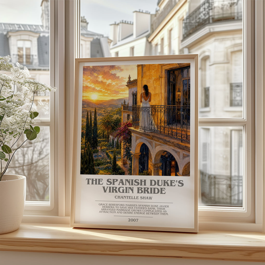 The Spanish Duke's Virgin Bride bookish poster colour and style options – Chantelle Shaw book art