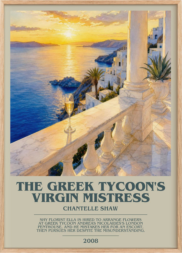The Greek Tycoon's Virgin Mistress Bookish Wall Art by Chantelle Shaw