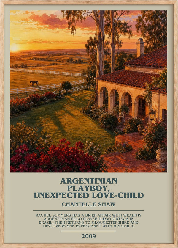 Argentinian Playboy, Unexpected Love-Child Bookish Wall Art by C. Shaw