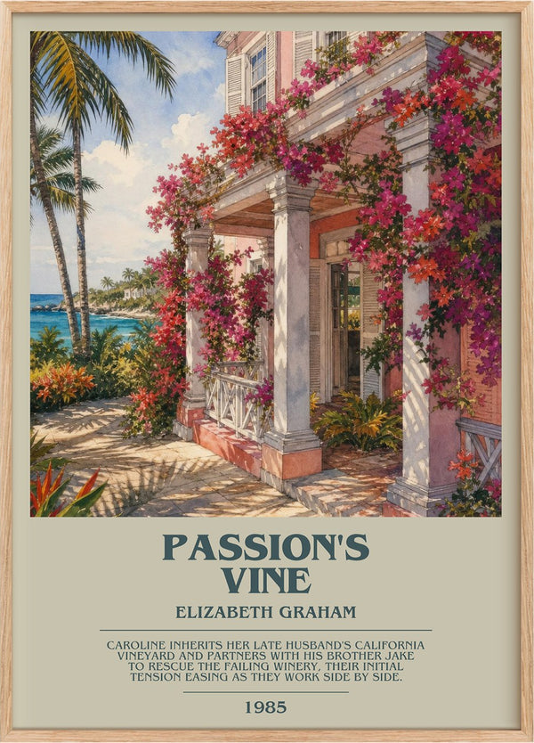 Passion's Vine Bookish Wall Art by Elizabeth Graham