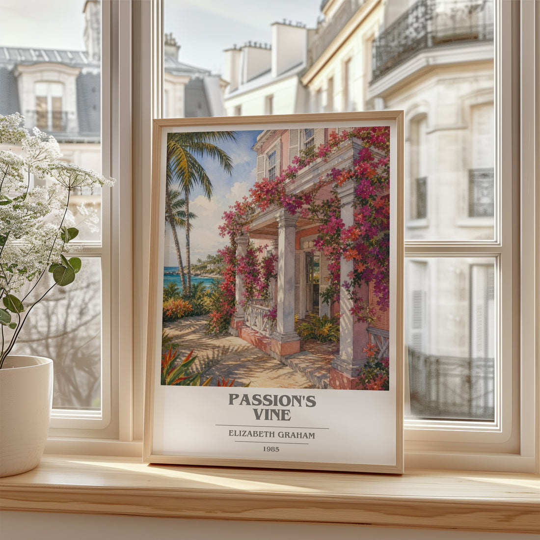 Passion's Vine book cover poster colour and style options – Elizabeth Graham book art