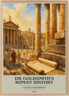 Dr Goldsmith's Roman history Book Cover Poster by Oliver Goldsmith