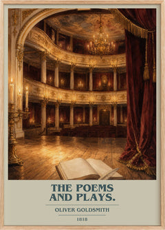 The poems and plays. Book Cover Poster by Oliver Goldsmith