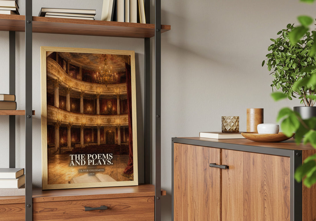 The poems and plays. book watercolour illustration paper finish options – matte satin gloss