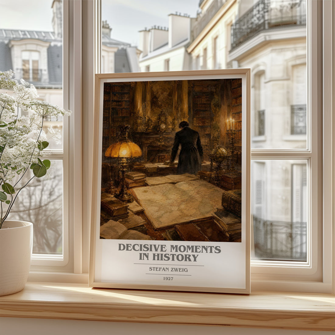 Decisive moments in history book cover poster colour and style options – Stefan Zweig book art
