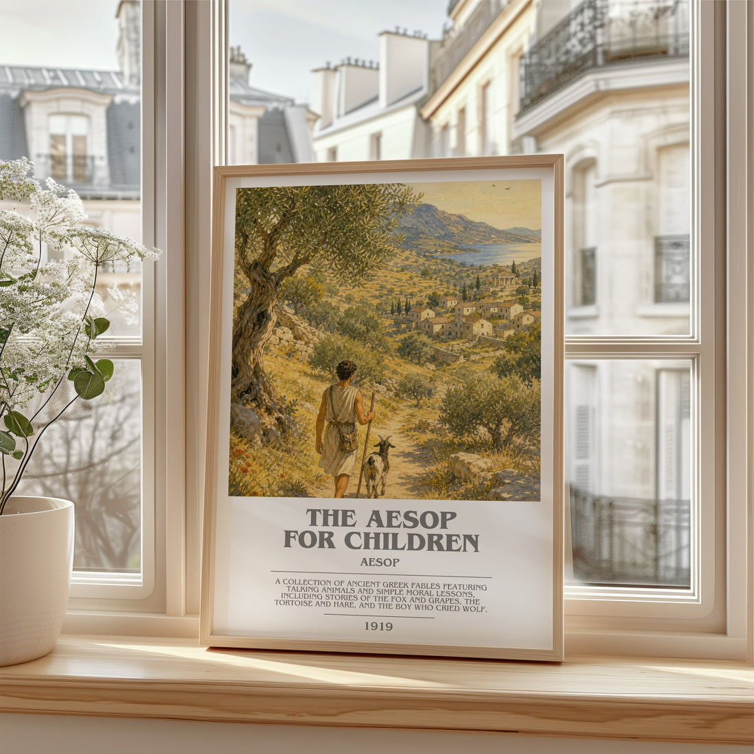 The Aesop for children bookish poster colour and style options – Aesop book art
