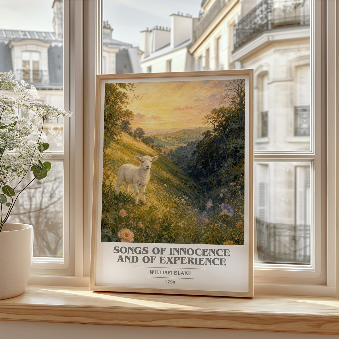 Songs of innocence and of experience book cover poster colour and style options – William Blake book art
