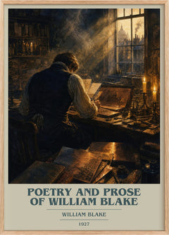 Poetry and prose of William Blake Book Cover Poster by William Blake