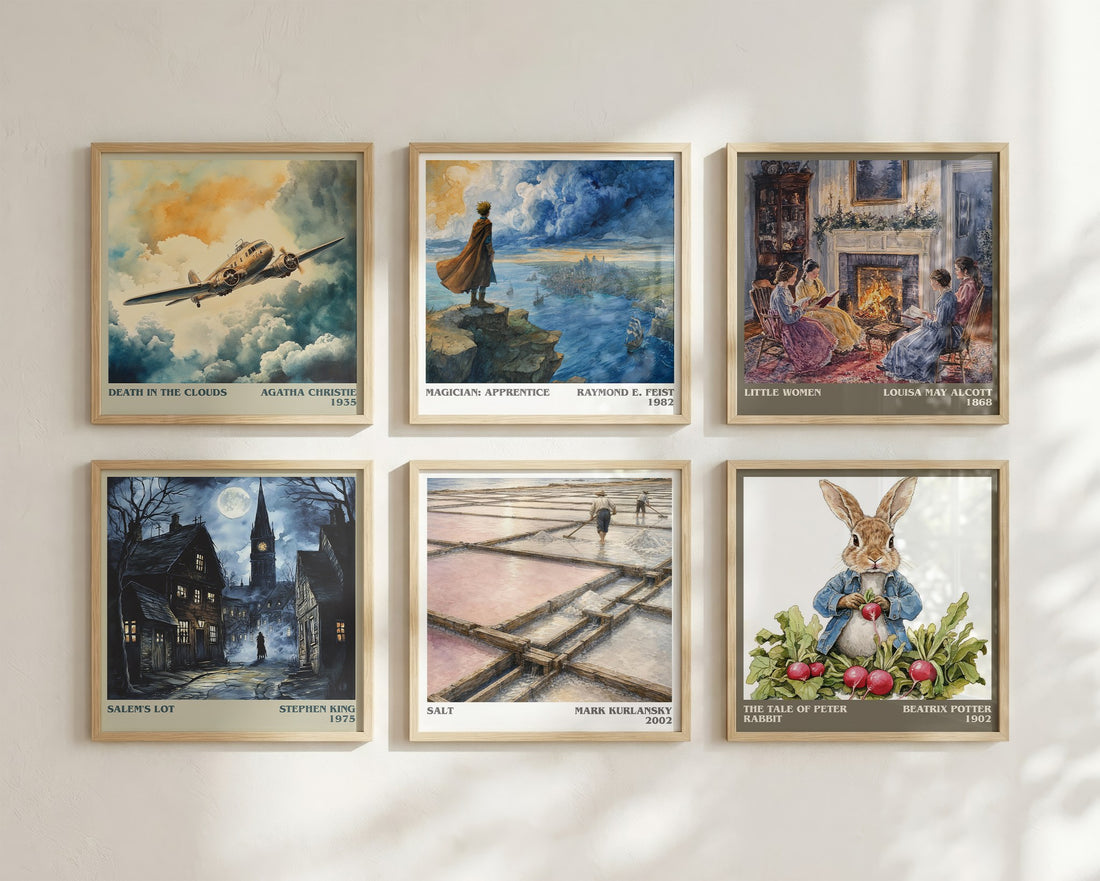 Salt literary art print colour and style options – Mark Kurlansky book art