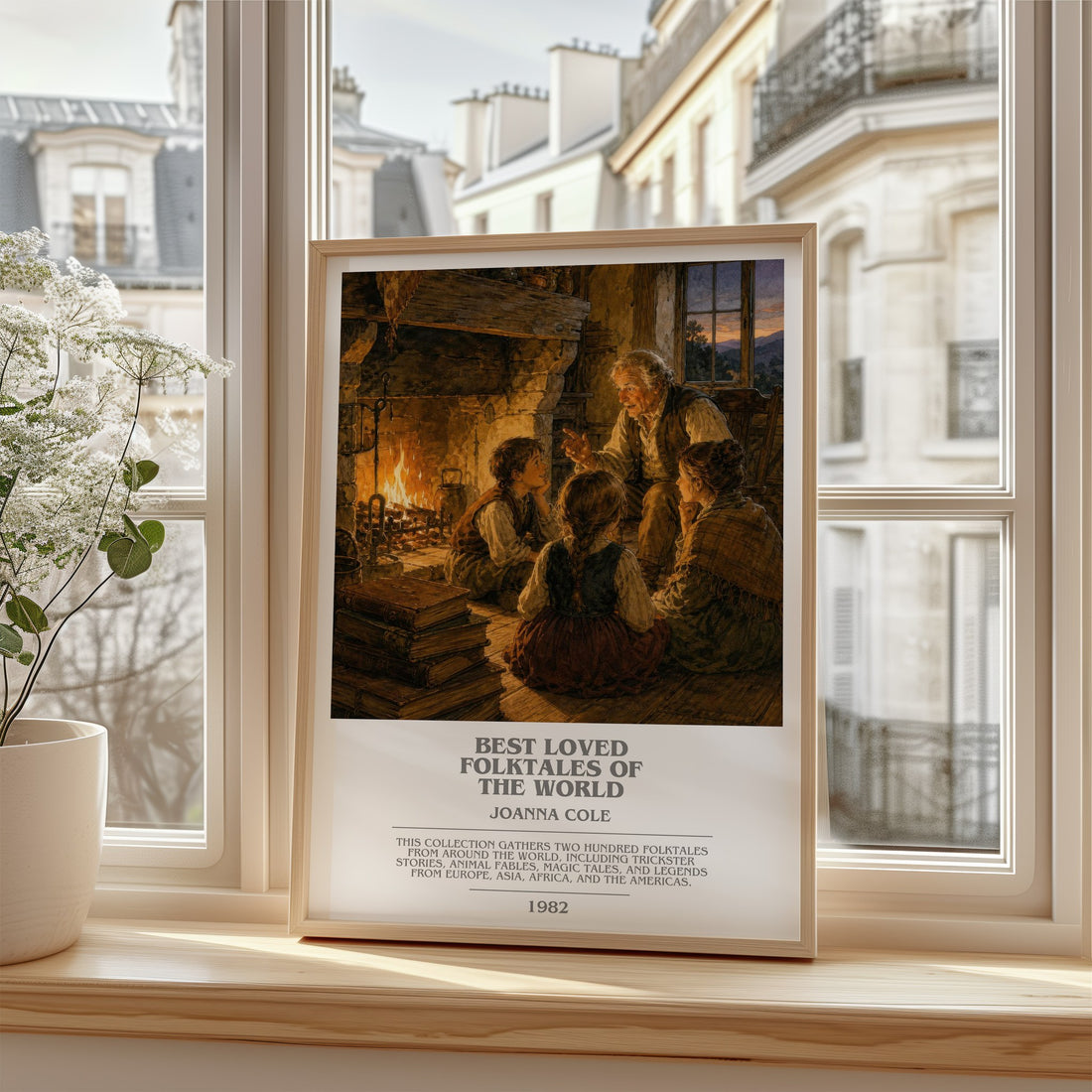 Best Loved Folktales of the World bookish poster colour and style options – Joanna Cole book art