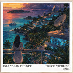 Islands in the Net Literary Art Print by Bruce Sterling