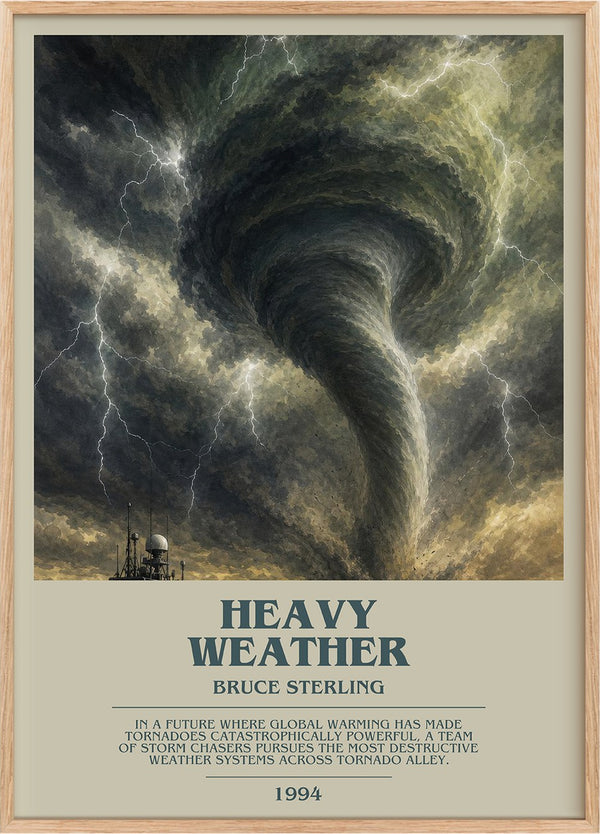 Heavy weather Bookish Wall Art by Bruce Sterling