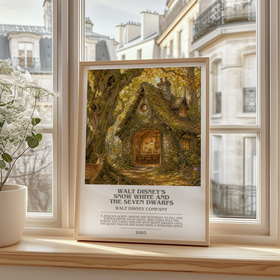 Walt Disney's Snow White and the seven dwarfs bookish poster colour and style options – Walt Disney Company book art