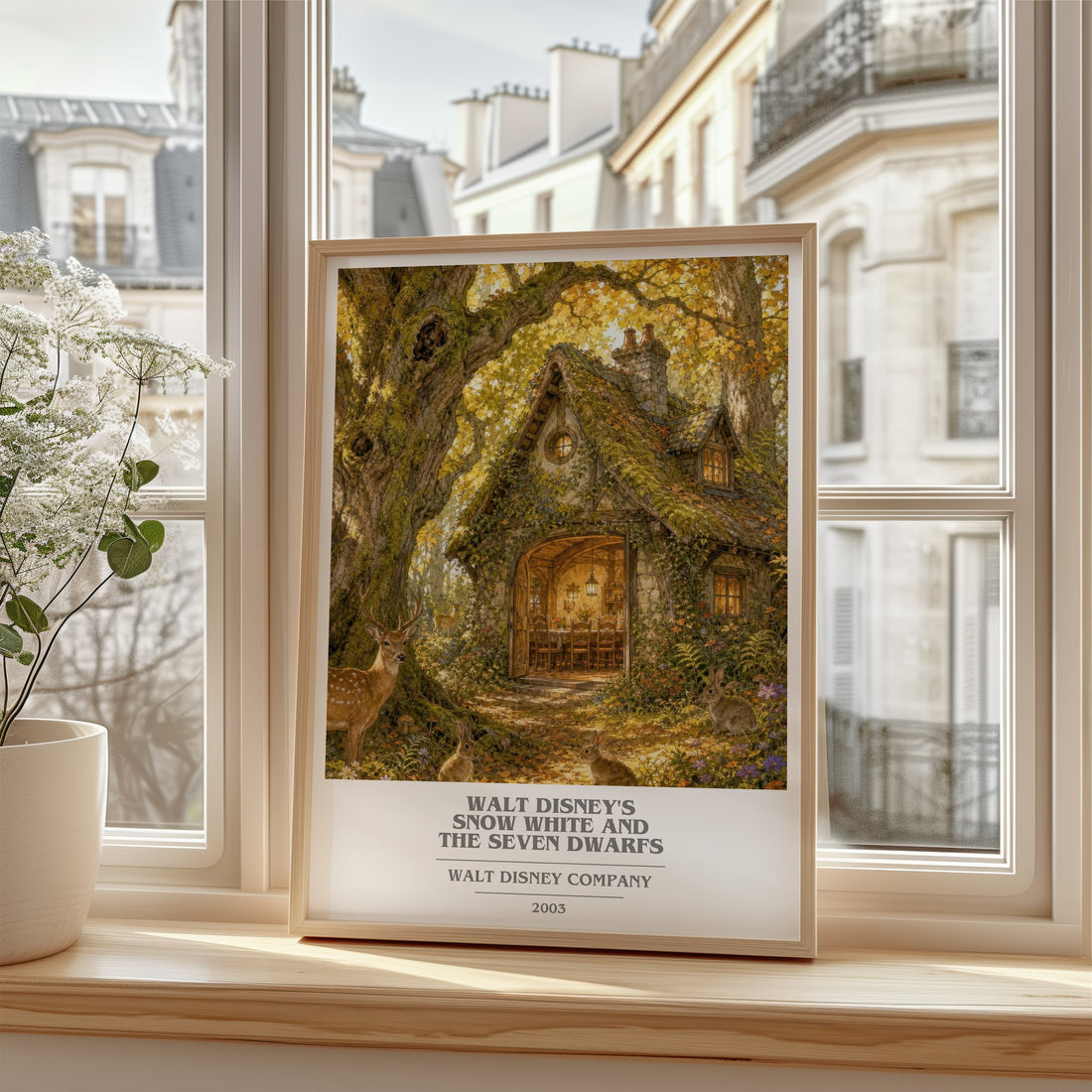 Walt Disney's Snow White and the seven dwarfs book cover poster colour and style options – Walt Disney Company book art