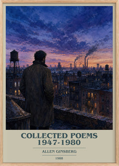 Collected Poems 1947-1980 Book Cover Poster by Allen Ginsberg