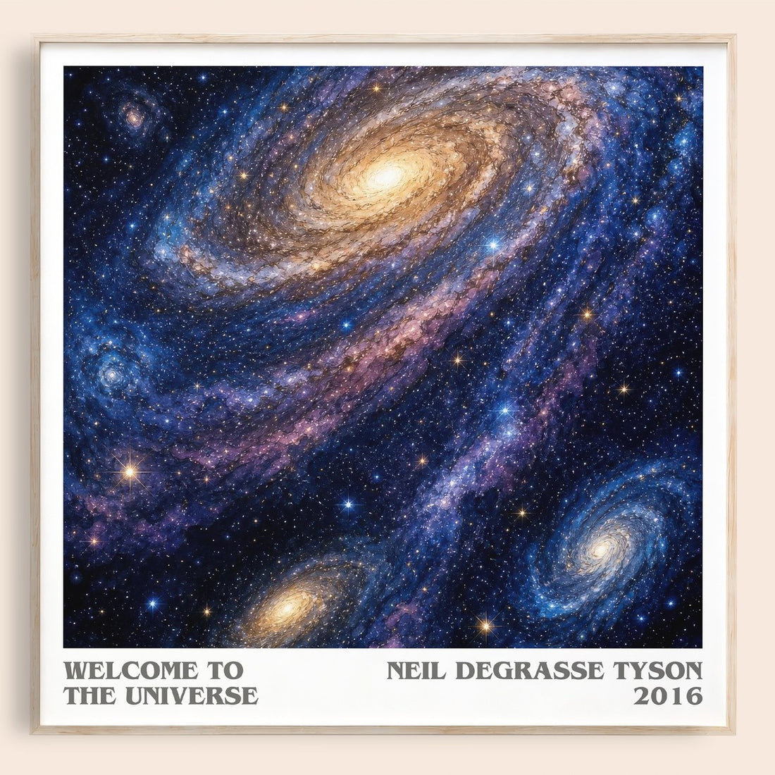 Welcome to the Universe literary book poster by Neil deGrasse Tyson – framed literary art print