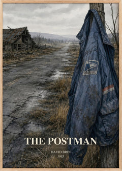 The Postman Book Watercolour Illustration by David Brin