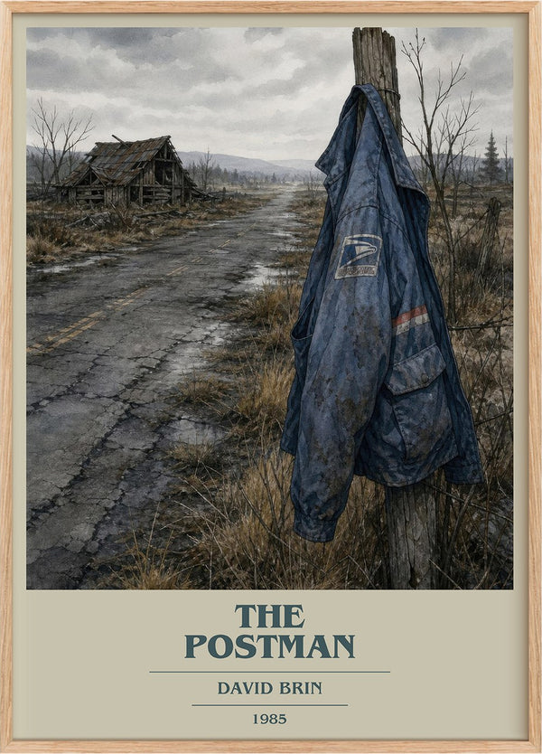 The Postman Book Cover Poster by David Brin