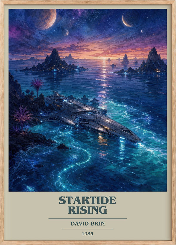 Startide Rising Book Cover Poster by David Brin