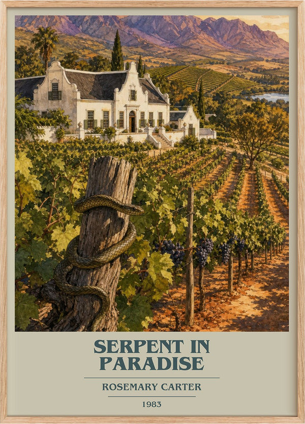 Serpent in paradise Book Cover Poster by Rosemary Carter