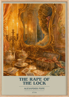 The Rape of the Lock Book Cover Poster by Alexander Pope