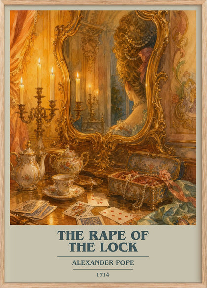The Rape of the Lock Book Cover Poster by Alexander Pope