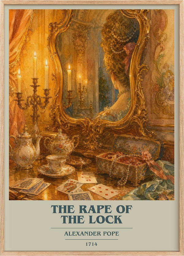 The Rape of the Lock Book Cover Poster by Alexander Pope