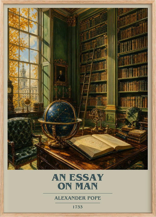 An essay on man Book Cover Poster by Alexander Pope