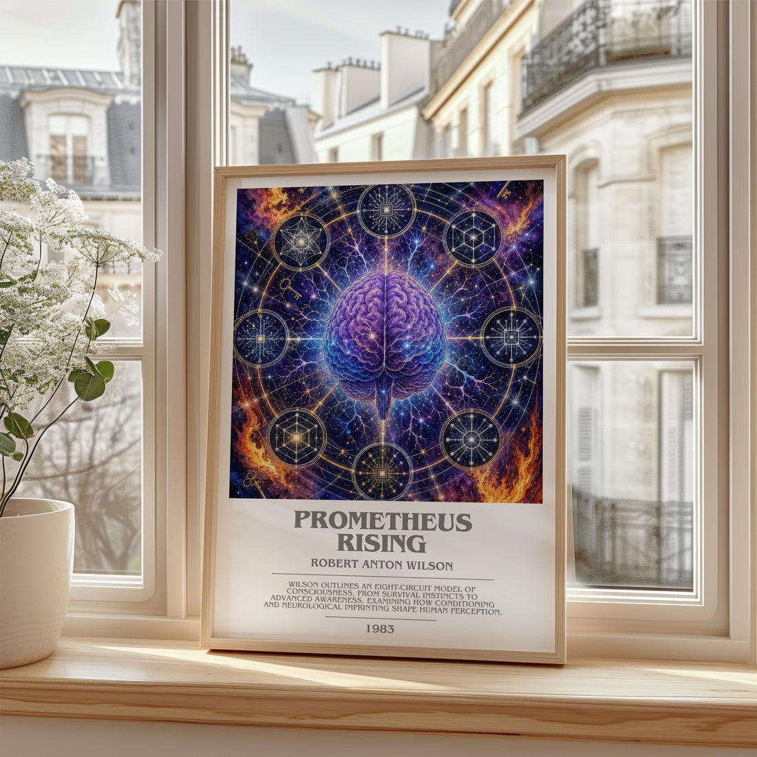 Prometheus Rising bookish poster colour and style options – Robert Anton Wilson book art