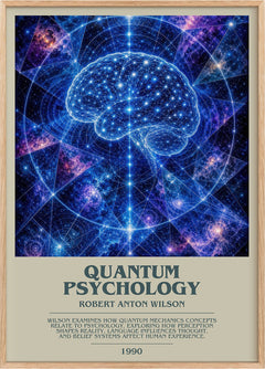 Quantum psychology Bookish Wall Art by Robert Anton Wilson