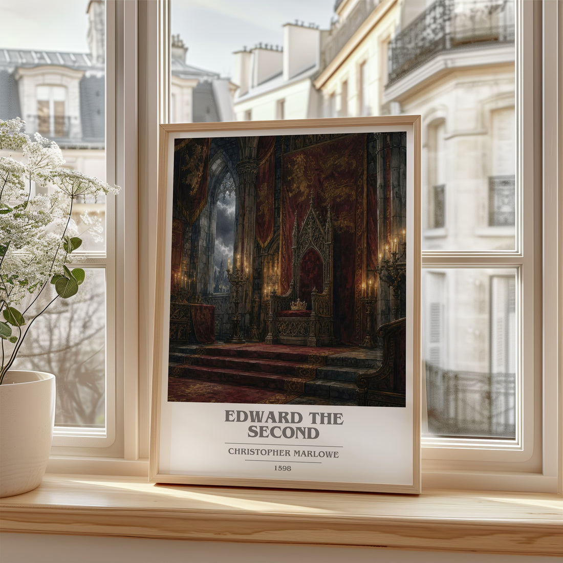 Edward the Second book cover poster colour and style options – Christopher Marlowe book art