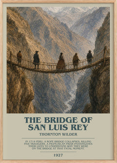 The Bridge of San Luis Rey Bookish Wall Art by Thornton Wilder