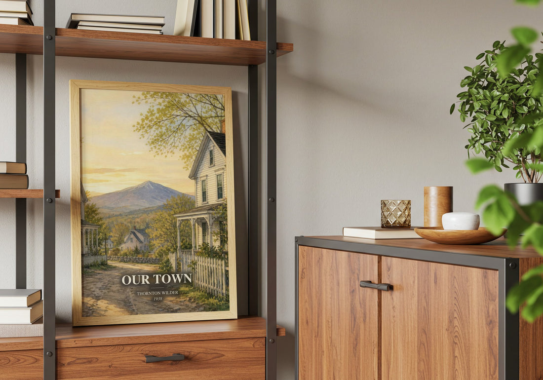 Our town book watercolour illustration paper finish options – matte satin gloss