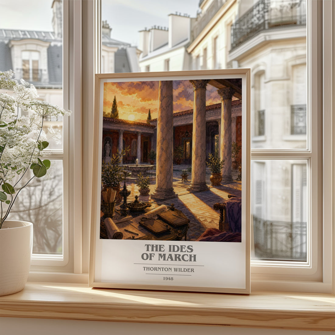 The Ides of March book cover poster colour and style options – Thornton Wilder book art