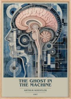 The ghost in the machine Book Cover Poster by Arthur Koestler