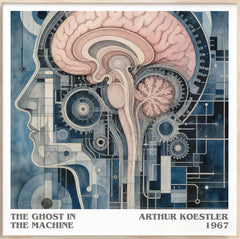 The ghost in the machine Literary Art Print by Arthur Koestler