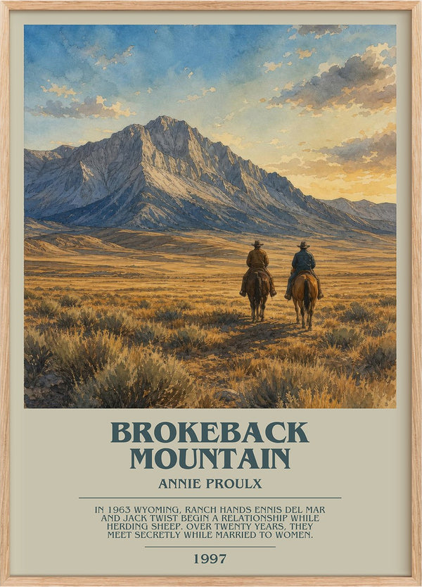Brokeback Mountain Bookish Wall Art by Annie Proulx