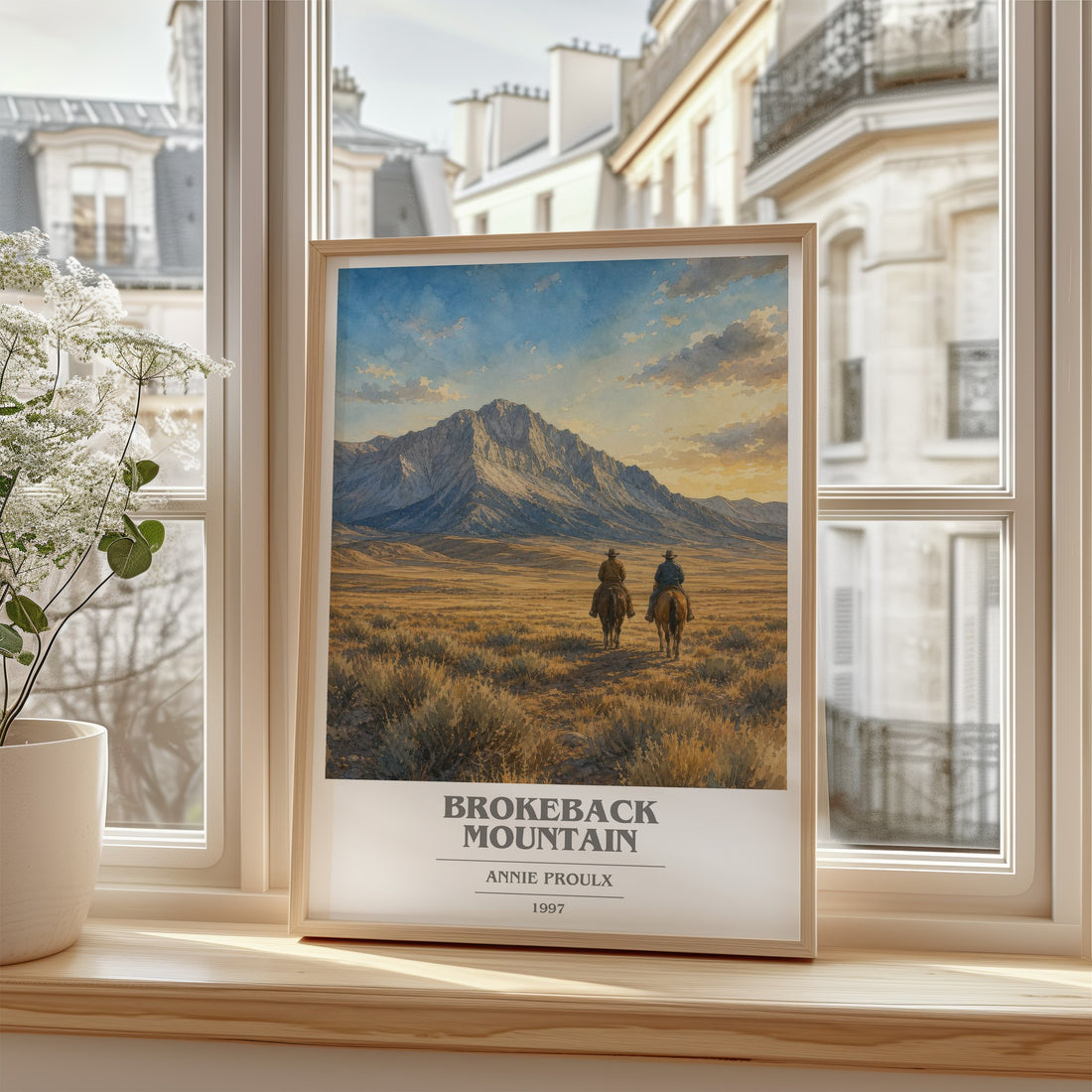 Brokeback Mountain book cover poster colour and style options – Annie Proulx book art