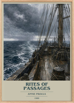 Rites of passages Book Cover Poster by Annie Proulx